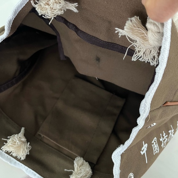 “LOVE” Canvas Tote with Rope Handles - Picture 4 of 5